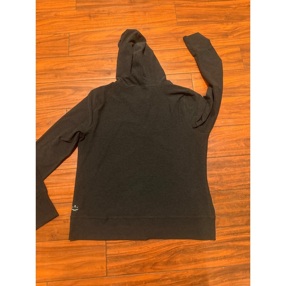 Beyond Yoga Womens Full Zip Hoodie Charcoal Grey Heather Jacket Size Medium 753 - Picture 1 of 7